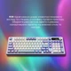 Бездротова Механічна Ігрова Клавіатура Ajazz AK980 V2 Purple з TFT-екраном, 2.4G/Bluetooth/Кабель - изображение 14