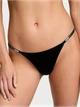 Комплект Victoria's Secret Scattered Shine Strap Lightly Lined Demi Bra +V-String Panty,зі стразами,Чорний ,75D-S - изображение 4