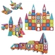 Klocki Magnetyczne 3D Woopie Zestaw Pociąg 71 elementów (46010) (5906280656010) - obraz 1