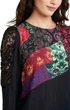 Жіноча блузка Desigual Kamirow чорна елегантна XS 21WWBW47/2000 (XS) - изображение 4