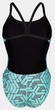 Купальник закритий для жінок Arena ESCAPE SWIMSUIT CHALLENGE BACK Чорний з бірюзовим 44 (007739-580-44) - изображение 4