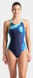 Купальник закритий для жінок Arena DREAMHLINE SWIMSUIT V BACK Синій 36 (008328-780-36) - зображення 5