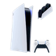 Набор Консоль Sony PlayStation 5 Digital Edition 825GB White Б/У + Геймпад Беспроводной DualSense + Зарядное Устройство Проводной для DualSense - изображение 1
