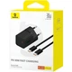 Мережевий зарядний пристрій Baseus GaN5 Mini Fast Charger 1Type-C 30W+ Cable Type-C to Type-C 100W 1m P10110902113-00 Black - зображення 8