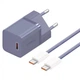 Сетевое зарядное устройство Baseus GaN5 Mini Fast Charger 1Type-C 30W+ Cable Type-C to Type-C 100W 1m P10110902523-00 Purple - изображение 1