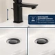 Змішувач для гігієнічного душу GROHE QuickFix Dice на біде одноважільний чорний латунь з донним клапаном 1018772430 - зображення 5