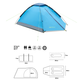 Намет кемпінговий NILS CAMP NIGHTFALL NC6033 блакитний - изображение 7