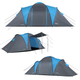 Намет кемпінговий NILS CAMP NC6031 HIGLAND сіро-блакитний - зображення 2