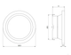 Дифузор металевий Europlast DMK125A, витяжний, Ø125mm, антрацит - зображення 2