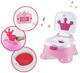 Первый детский горшок Woopie Baby 3в1 с музыкой – Кресло Подставка (46033) (5904326946033) - изображение 2