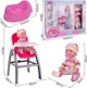 Lalka bobas MalPlay z krzesełkiem do karmienia i akcesoriami 3 w 1 30 cm 111568 (5901924238898) - obraz 3