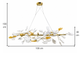 Люстра Berger 7031-PL-6 Gold G9 max 6x10 Вт 120x40см H30см - изображение 5