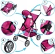 Прогулянкова коляска для ляльок MalPlay Little Princess 102854 Rose (5901924217510) - зображення 6
