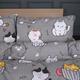 Комплект постільної білизни MirSon Ranforce Elite 17-0665 Cream Kittens 143 x 210 см (2200009904257) - зображення 2