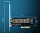 Адаптер PCI-E x4 для M.2 NVMe SSD 2230/2242/2260/2280 (M-Key, Black) - зображення 2