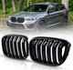 Решетка-норица BMW X3 G01 / X4 G02 2018-2021 черная глянцевая Double Bridge, спортивная решетка тюнинг - изображение 5