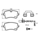 Комплект гальмівних колодок BREMBO P85150 Audi A6, Allroad, A7, A5, A4 9A769845100, 4G0698451J, 4G0698451A - изображение 2