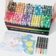 Акриловые маркеры GuangNa GN.8101 Brush Tip 200 шт|Художественные маркеры с кисточным наконечником (ab200) - изображение 5