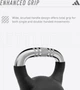 Гиря Adidas Kettlebell черный 4 кг - изображение 5