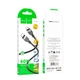 Кабель HOCO X109 Energy USB Type-C to USB Type-C 60W, силіконовий кабель для швидкої зарядки та передачі даних, 3 м, чорний - зображення 2