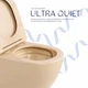 Унітаз підвісний Qtap Robin Ultra Quiet 520×365×340 мм, Beige, із сидінням Slim Duroplast / Soft-close / Quick Release - зображення 5
