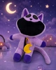 Мягкая игрушка Кот Дремот Улыбающиеся Звери / Smiling Critters Poppy Playtime КэтНеп Кот Дрема Фиолетовый 25 см (1009790) - изображение 1
