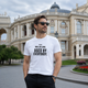 Футболка чоловіча з принтом ТіШОТКА Odesa. Built by Jews. Used by Everybody. з Одеси з любов'ю XL Білий Оверсайз (1028622022) - зображення 1