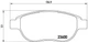 Гальмівні колодки BREMBO P61068 Peugeot 307, 207, 206; Citroen Xsara, C3, C4 E172559, E172315, E172284 - зображення 1