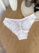 Мереживні трусики з квітковим візерунком (арт. 8433) - S - Білий - зображення 1