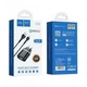 Мережевий зарядний пристрій з кабелем HOCO C12Q Smart QC3.0 charger set(Micro) 18W Black - зображення 2