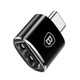 Адаптер Baseus USB Female To Type-C Male Adapter Converter Black - изображение 1
