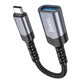 Кабель-перехідник HOCO UA24 Type-C male to USB female 3.0 converter Metal Gray - зображення 5