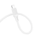 Кабель BOROFONE BX115 Lotto silicone charging data cable iP White - зображення 4