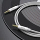 Аудiокабель HOCO UPA19 3.5mm male to 3.5mm male, nylon braid, 1m, Silver - зображення 4