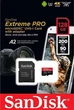 Карта памяти microSDXC (UHS-1 U3) SanDisk Extreme Pro A2 128Gb class 10 V30 (R200MB/s,W90MB/s) (adapter) - изображение 2