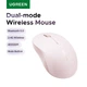 Маніпулятор миша бездротова UGREEN M331 Multi-mode Wireless Mouse Pink - зображення 3