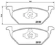Колодки гальмові BREMBO P85041X Skoda Octavia, Fabia, Rapid, Roomster; Seat Toledo, Leon, Ibiza, Cordoba; Volkswagen Polo, Jetta, Golf, Bora; Audi A1, A3 1J0615115, 1J0698151, 1J0698151A - зображення 2