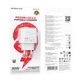 Мережевий зарядний пристрій BOROFONE BAS45A Potential PD30W+QC3.0 charger(EU) White - зображення 7