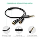 Аудио разветвитель UGREEN AV141 3.5 мм mini jack на наушники и микрофон (20cm, 4 pin). Black - изображение 8