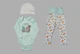 Костюм (боди, штаны и шапочка) для девочки Disney Mowgli 412736 086-92 см (12-24 months) Комбинированный - изображение 7