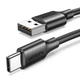 Кабель USB на Type-C UGREEN US287 USB-A to USB-C Fast Charging Cable (1m, 3A). Black - изображение 3