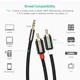 Аудіокабель UGREEN AV116 3.5mm Male to 2RCA Male, PVC, 5m Black - зображення 7