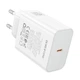 Мережевий зарядний пристрій BOROFONE BA109A Star single port PD40W charger (EU) White - зображення 4
