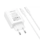 Мережевий зарядний пристрій BOROFONE BA107A Stellar single port PD30W charger set (C to iP) (EU) White - зображення 6