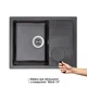 Мийка для кухні Lidz 650x500/200 BLM 14 чорний (LIDZBLM14650500200) - зображення 3