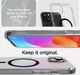 Чохол для Iphone 15 Plus/14 Plus Spigen Ultra Hybrid MagSafe Graphite прозорий протиударний ACS06661 - зображення 12