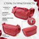 Сумка для женщин из натуральной кожи Vintage 23000 Красный - изображение 3