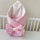 Демисезонный конверт-одеяло Baby Comfort с плюшем Звездочки розовый - изображение 4