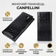 Женский кошелек с монетницей из натуральной фактурной кожи CANPELLINI 21525 Черный - изображение 4