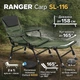 Туристична коропова розкладачка-крісло Ranger SL-116 — похідне крісло-ліжко для відпочинку та кемпінгу RA2259 - зображення 1